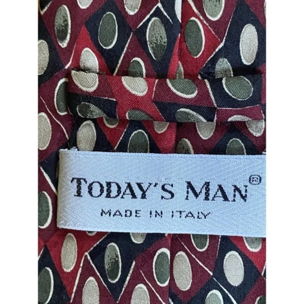 Today's Man 100% Silk‎ Colorful Tie Made In Italy 3646